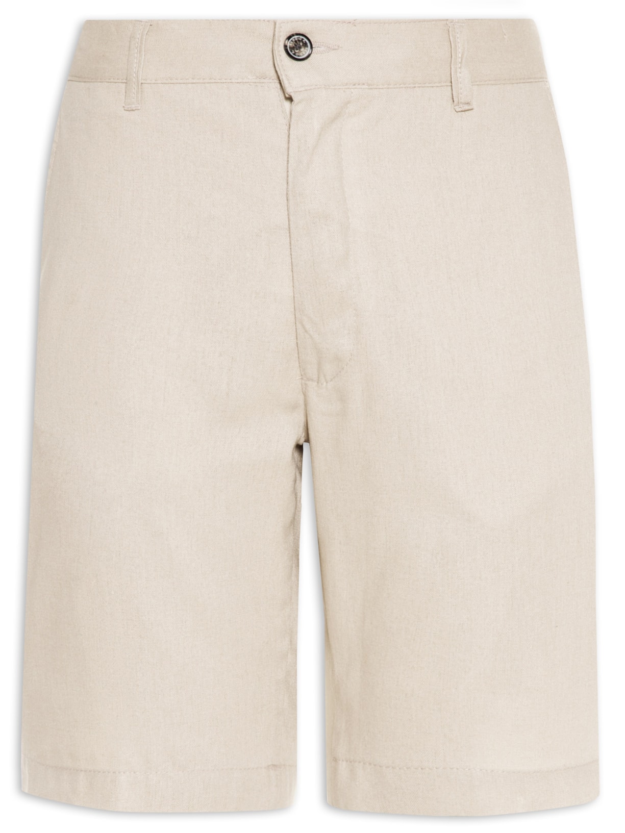 Bermuda Masculina Linho Elastic - Bege