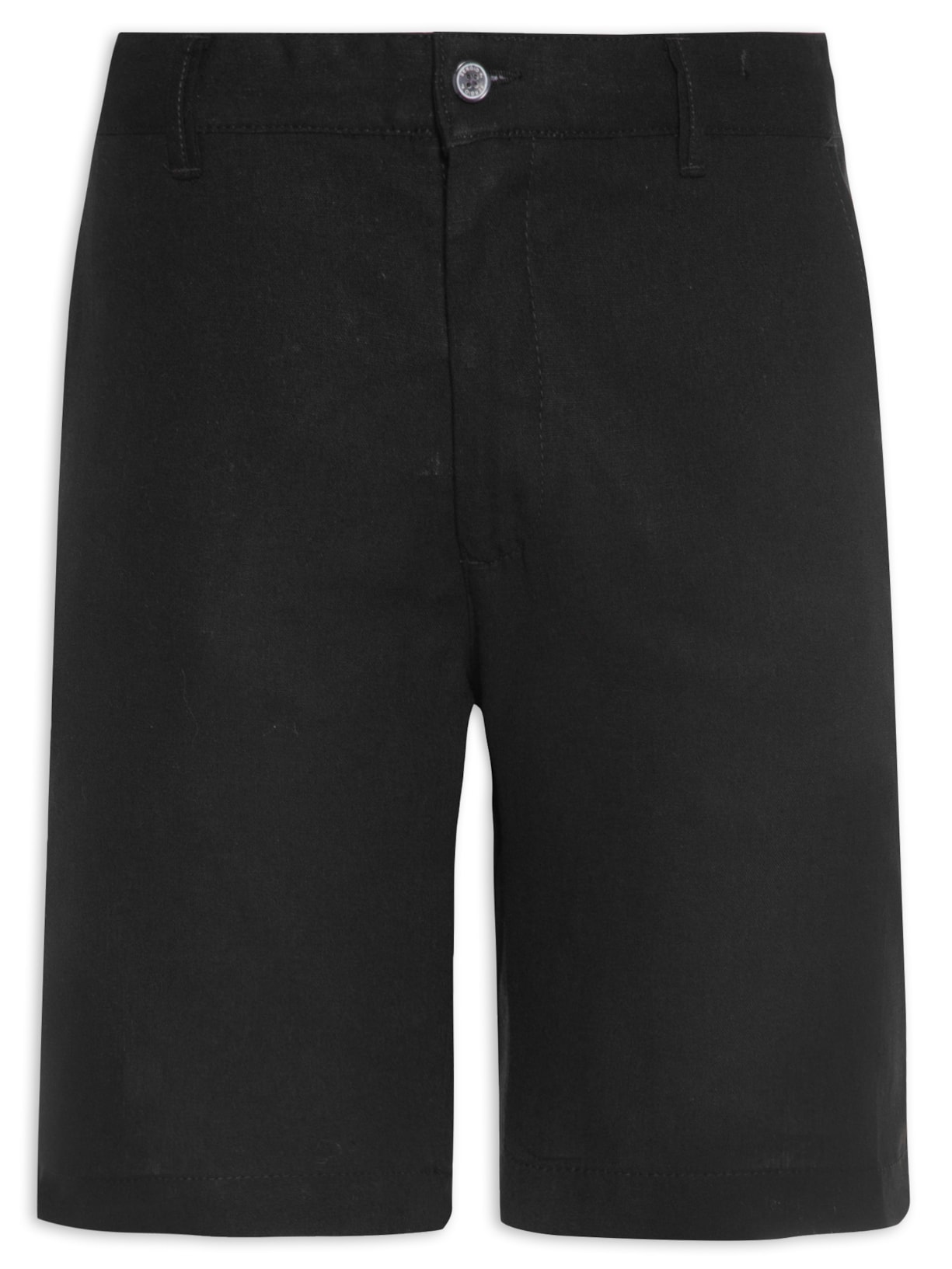 Bermuda Masculina Linho Elastic - Preto