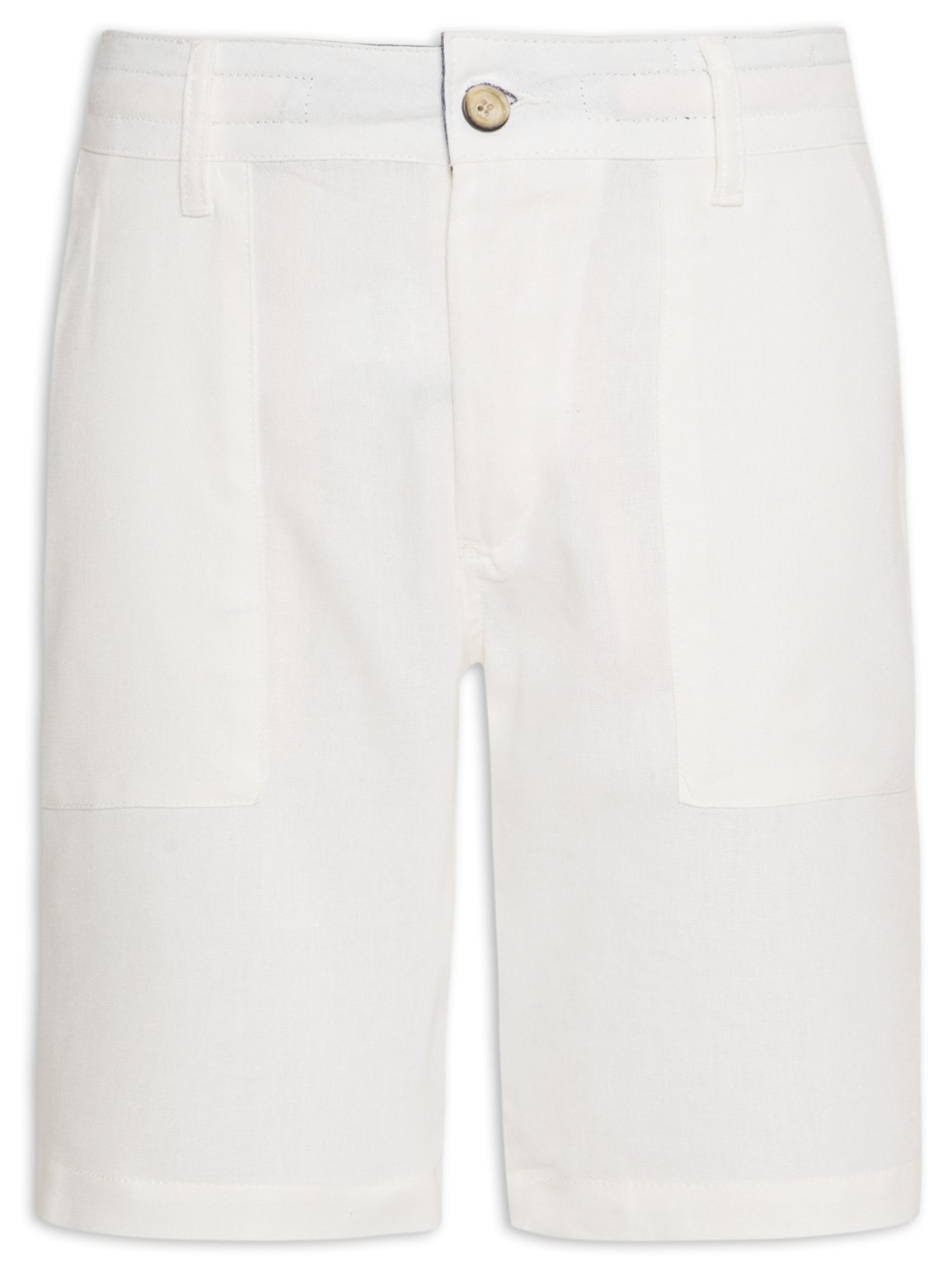 Bermuda Masculina Linho - Off White
