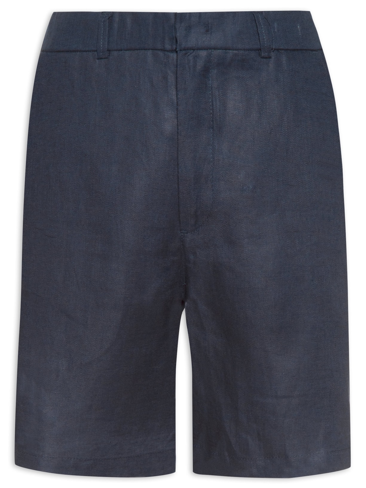 Bermuda Masculina Linho Porto Fino - Azul