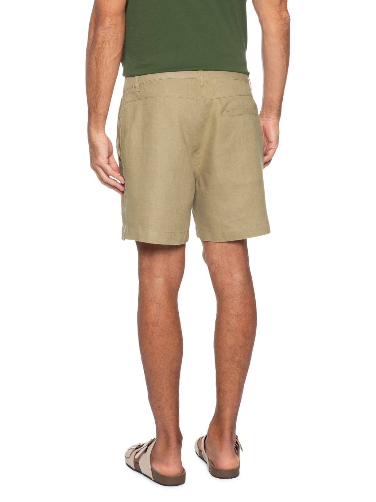 Bermuda Masculina Linho Pure Linen Bege Osklen