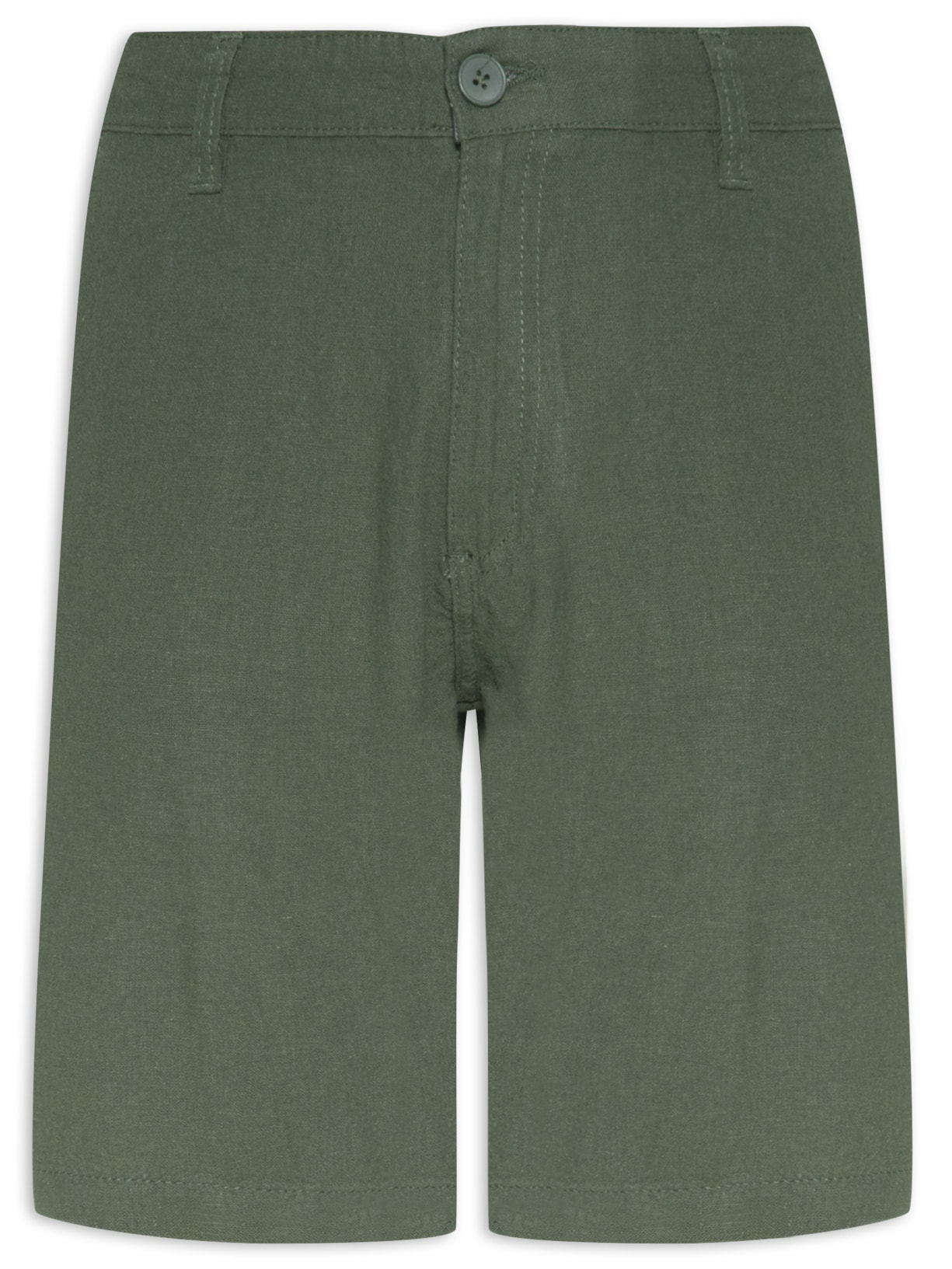 Bermuda Masculina Linho - Verde