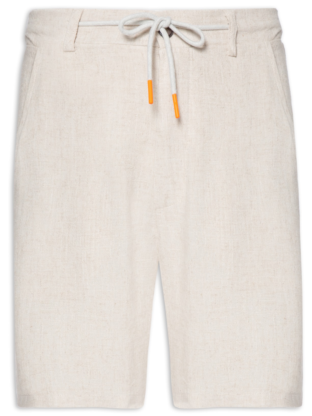 Bermuda Masculina Linho Viscose - Bege