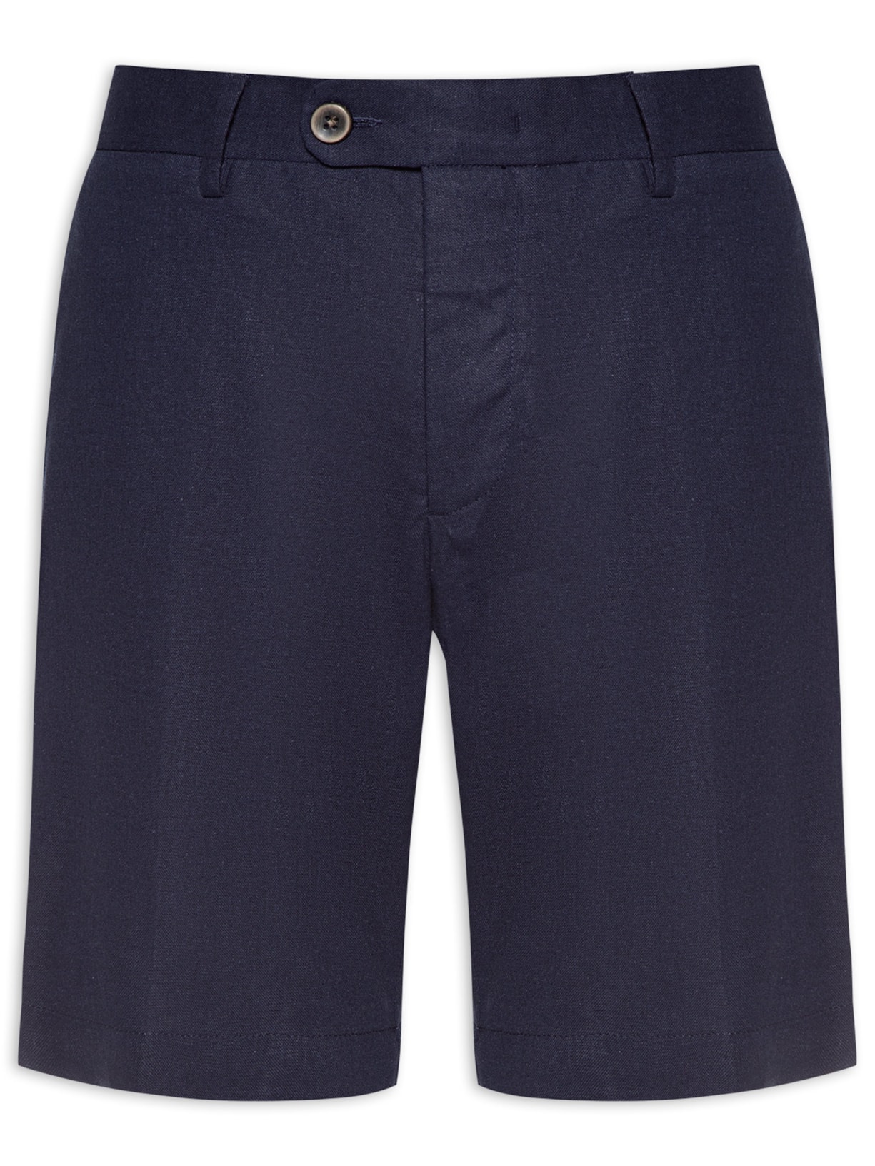 Bermuda Masculina Linho Washed - Azul