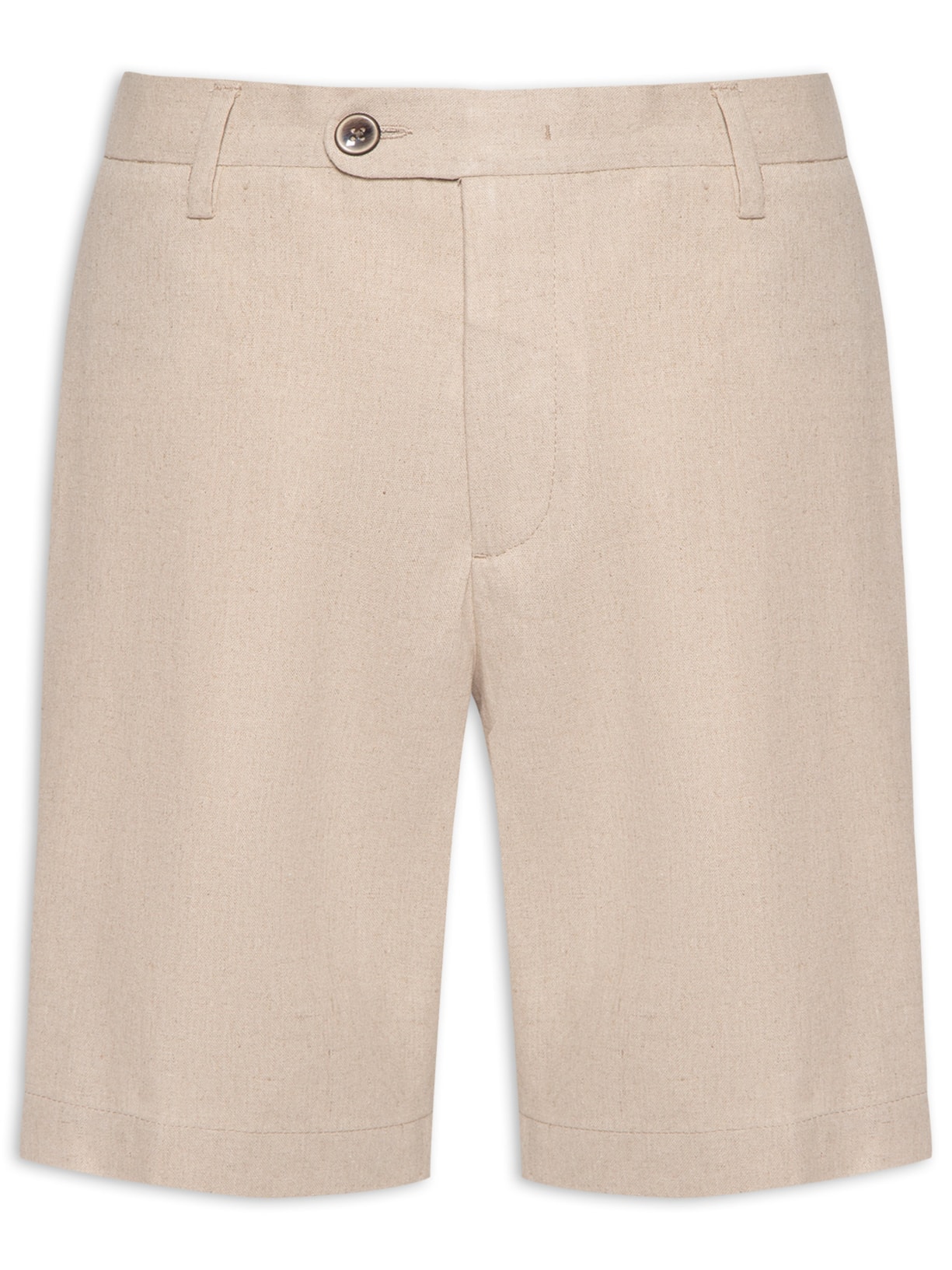 Bermuda Masculina Linho Washed - Bege