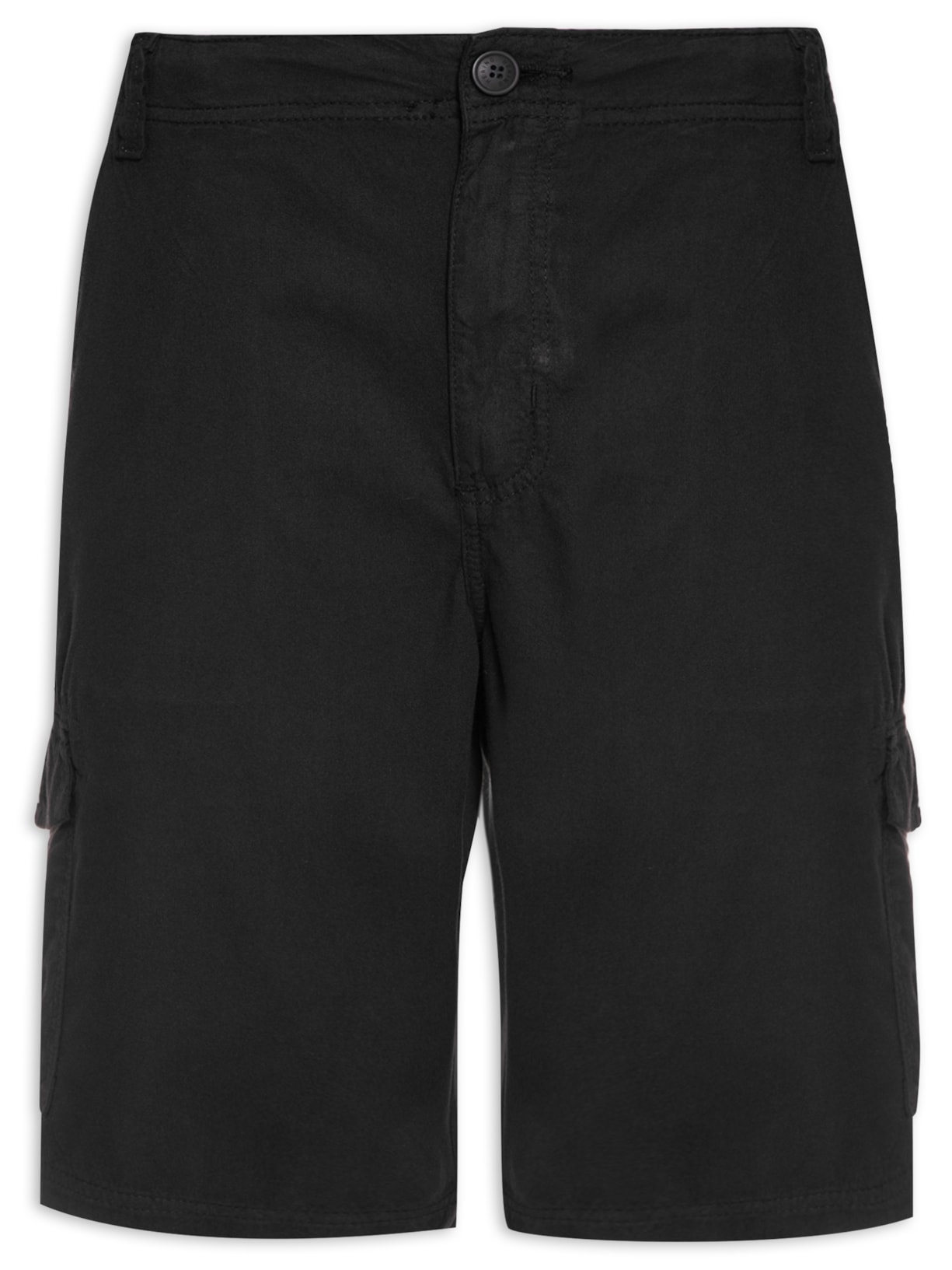 Bermuda Masculina Lisa - Preto