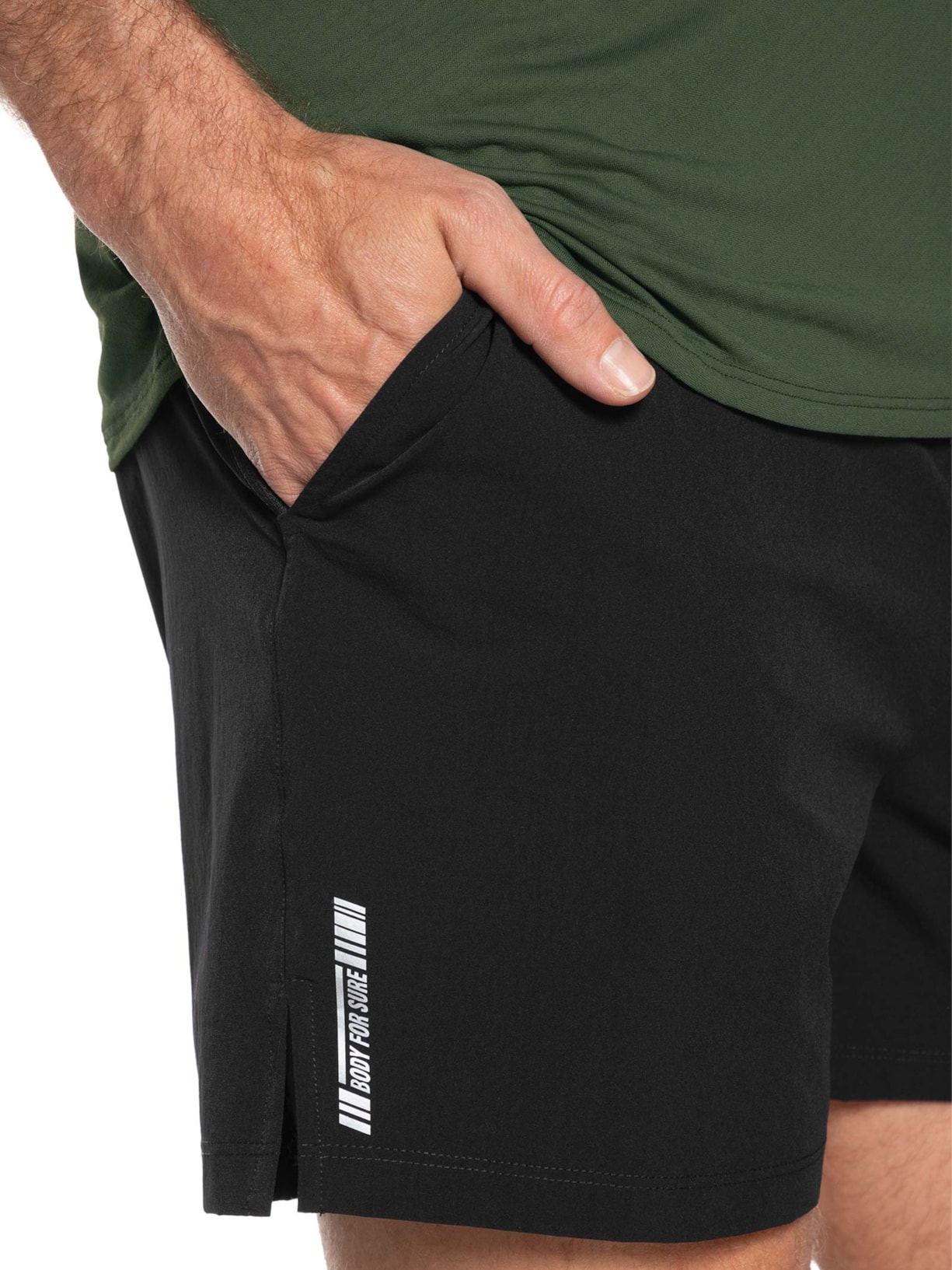 Bermuda Masculina Lisa Preto Body For Sure