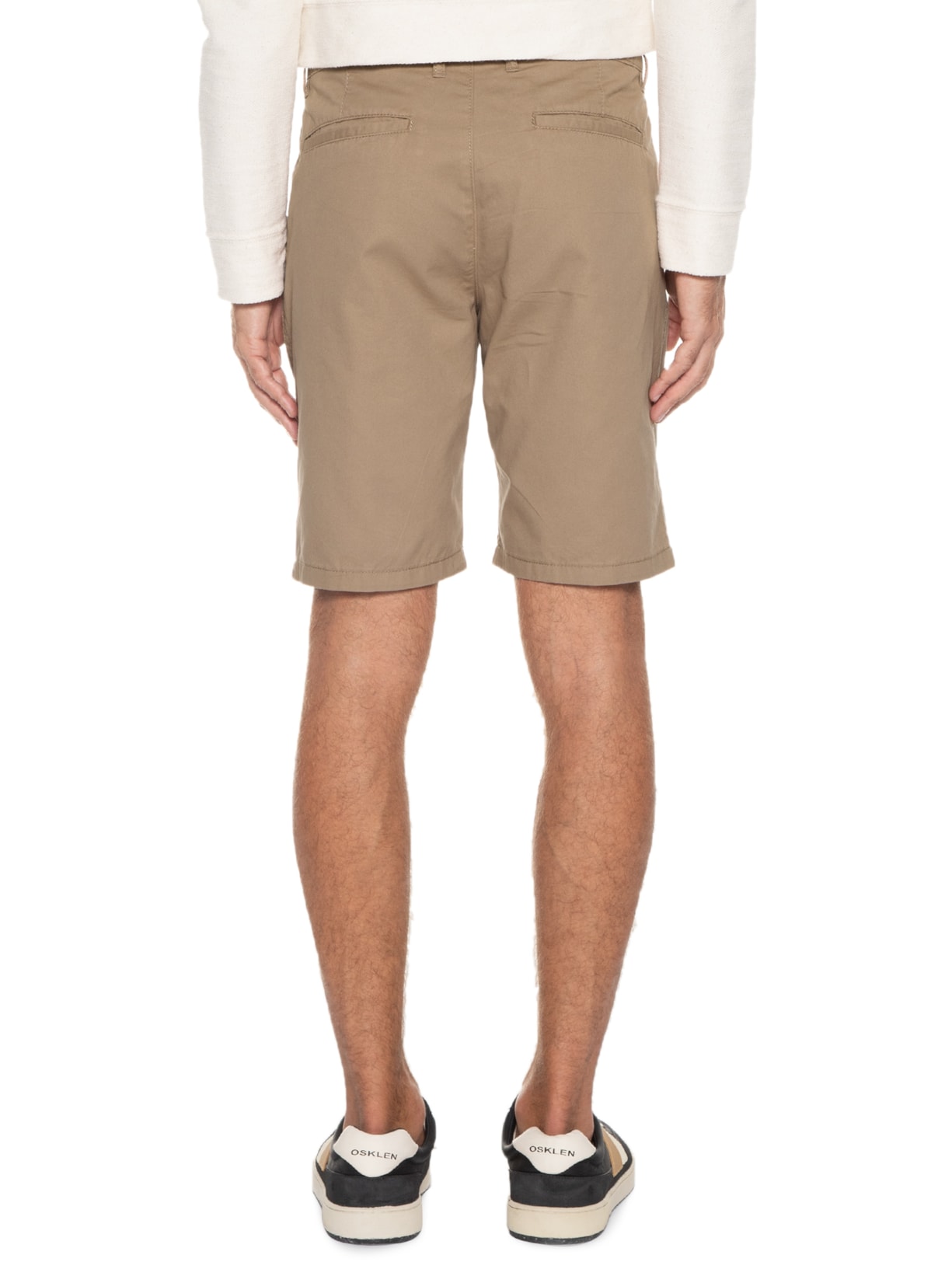 Bermuda Masculina Lisa Sarja Bege Hering