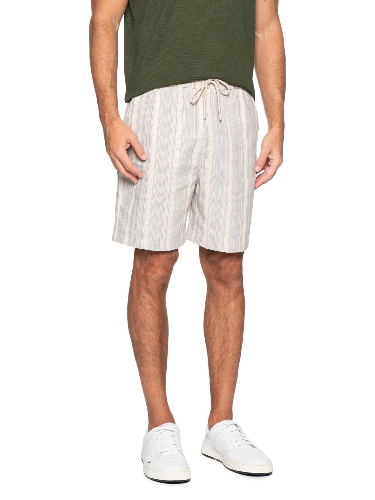 Bermuda Masculina Listra Náutico Bege Foxton