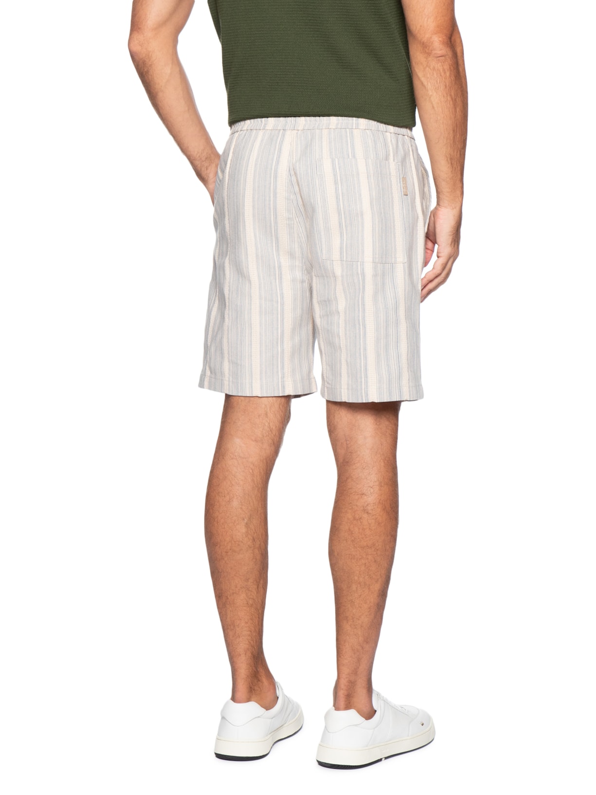 Bermuda Masculina Listra Náutico Bege Foxton
