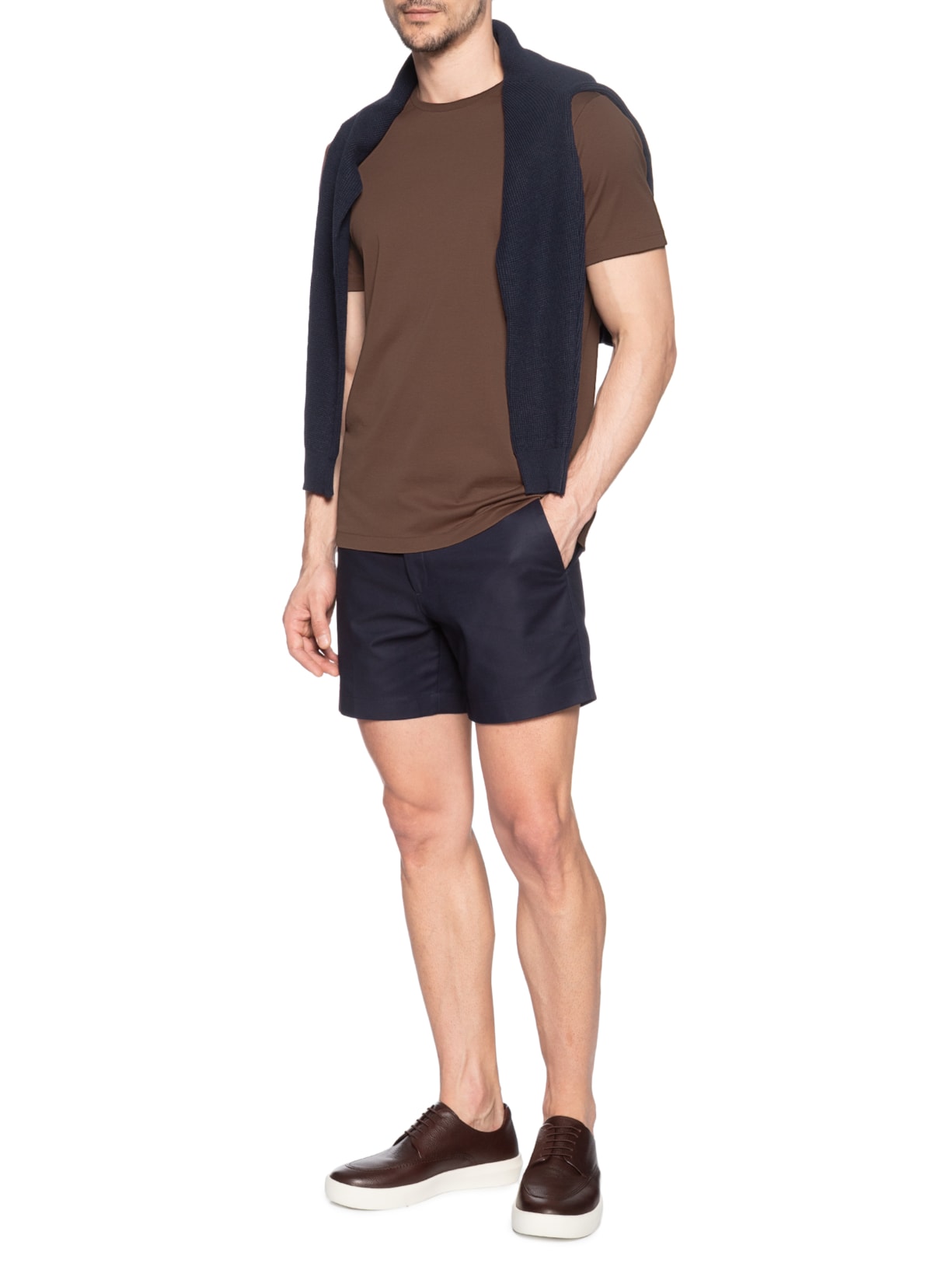 Bermuda Masculina Live Algodão Italiano Azul Ricardo Almeida