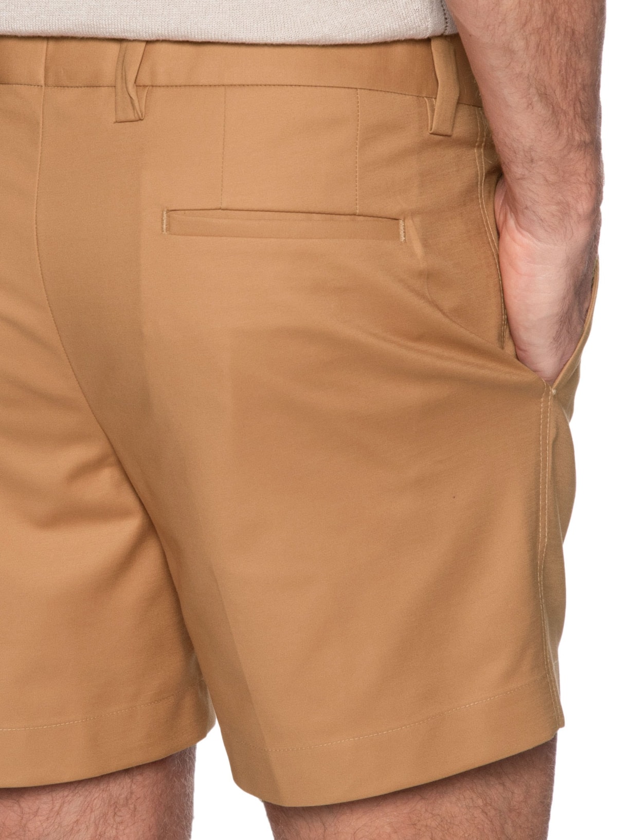 Bermuda Masculina Live Algodão Italiano Bege Ricardo Almeida