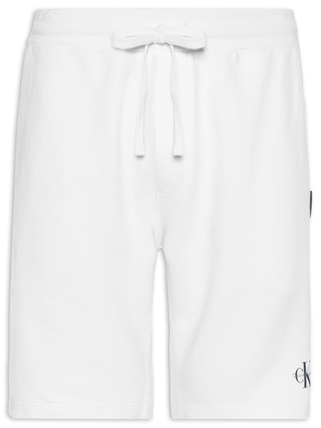 Bermuda Masculina Logo E Etiqueta - Branco