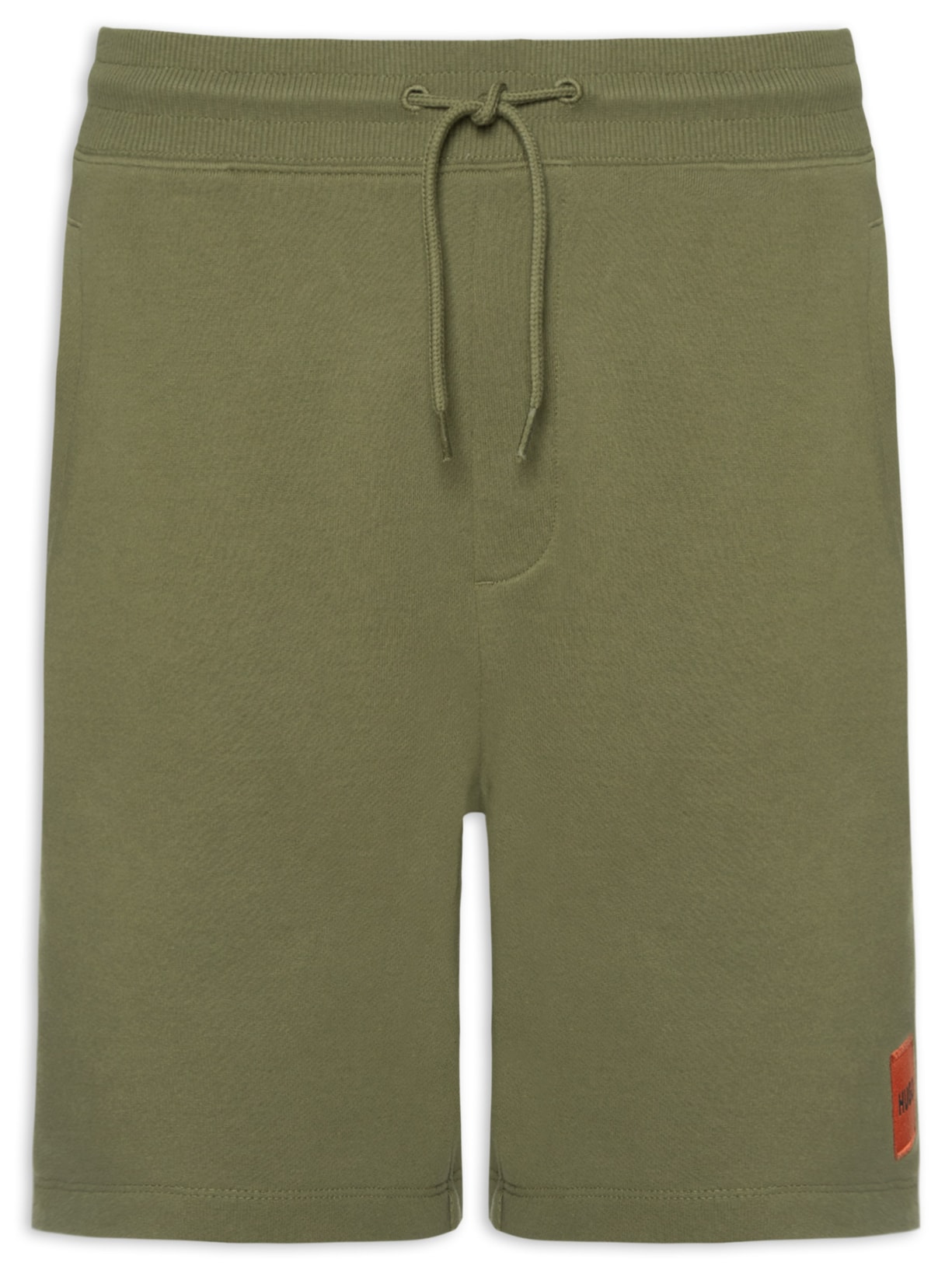 Bermuda Masculina Logo-Label Cotton Terry - Verde