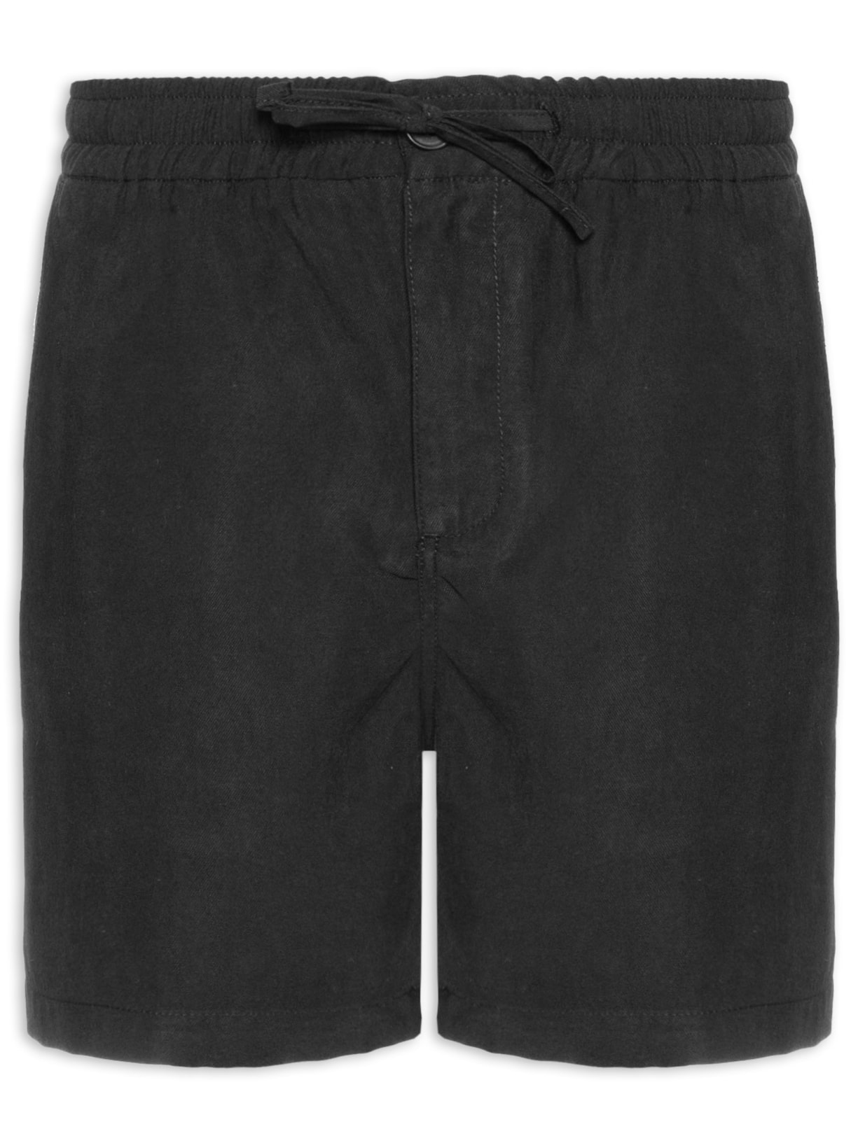 Bermuda Masculina Lyocell Stoned Preto Sergio K