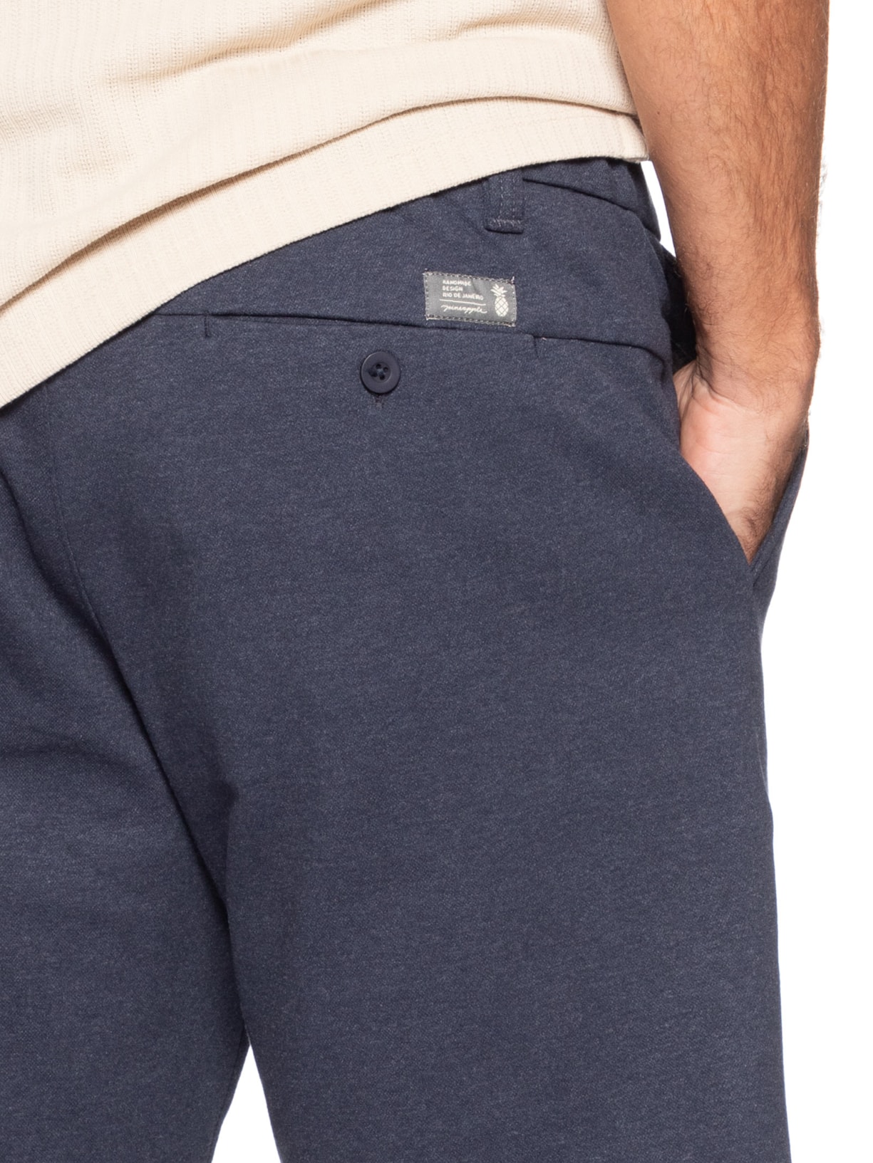Bermuda Masculina Malha Design Azul Pineapple