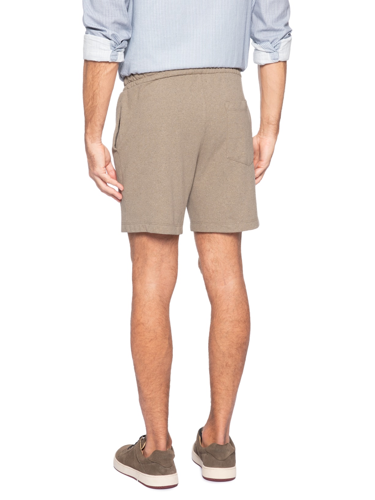 Bermuda Masculina Malha Eco Marrom Foxton