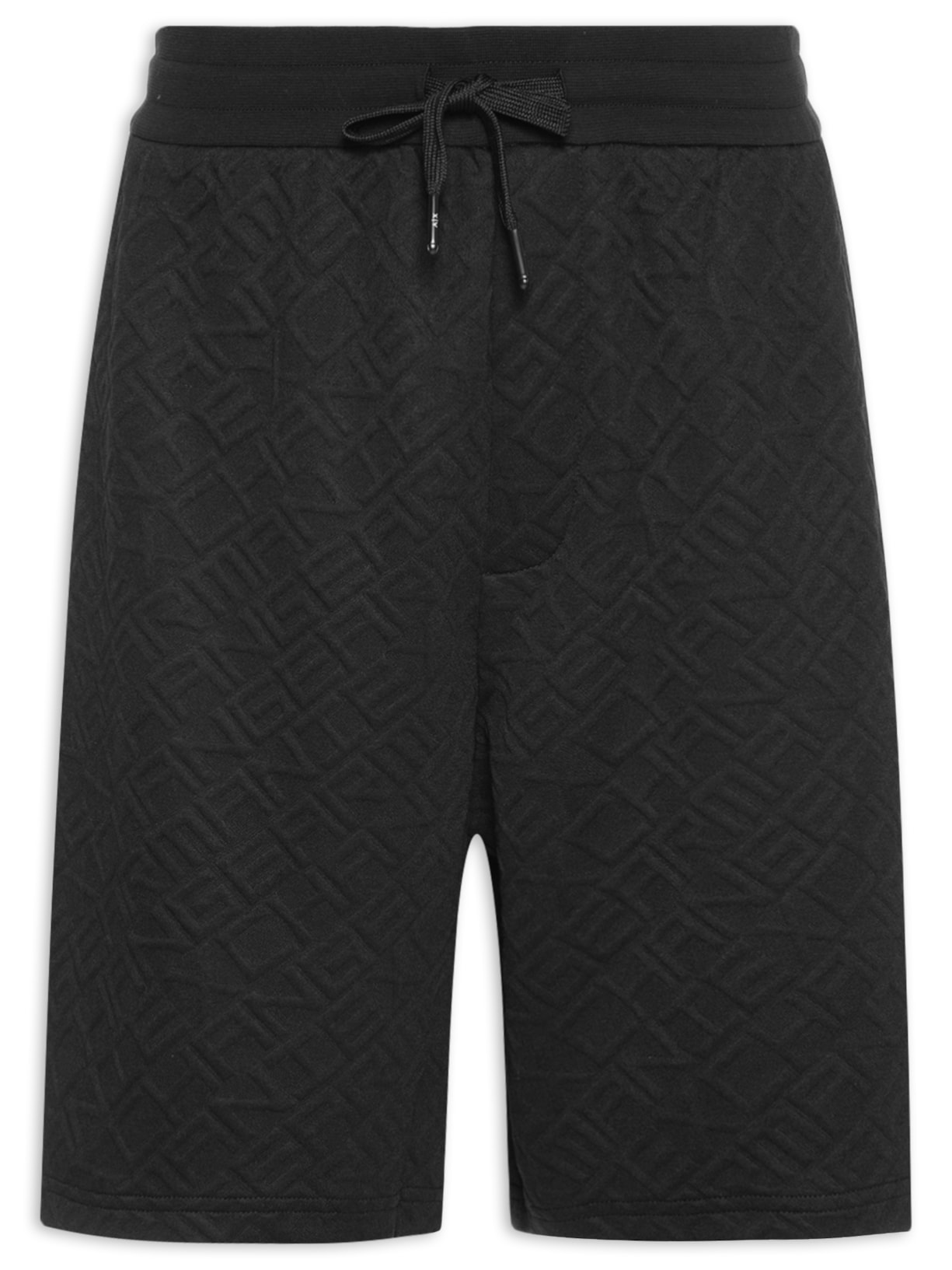 Bermuda Masculina Malha Jacquard - Preto