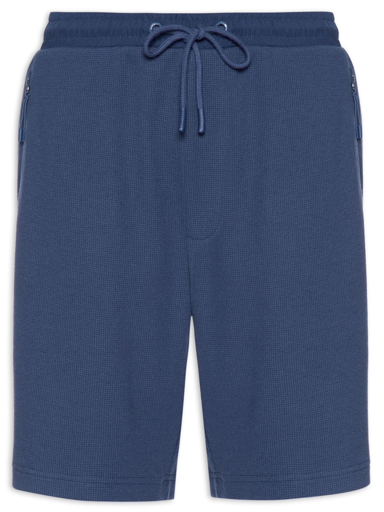 Bermuda Masculina Malha Quadrille - Azul