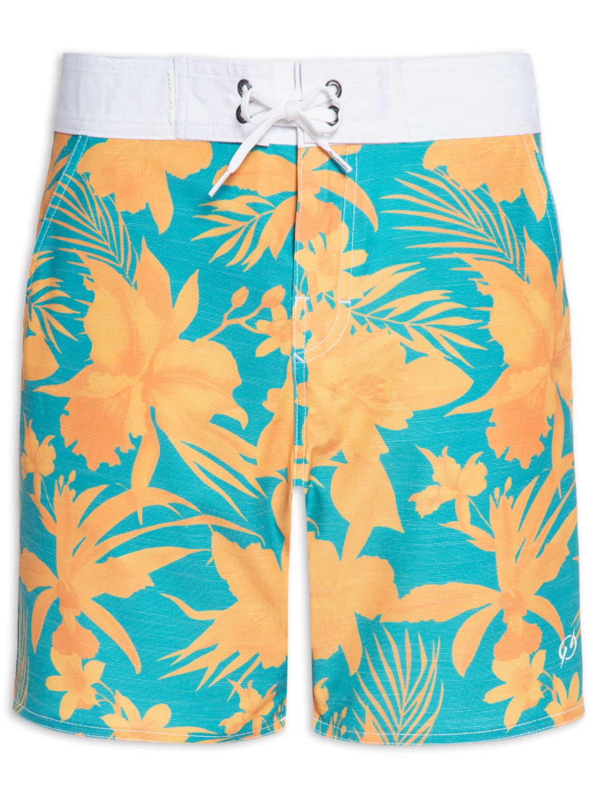 Bermuda Masculina Midi Orquidário - Amarelo