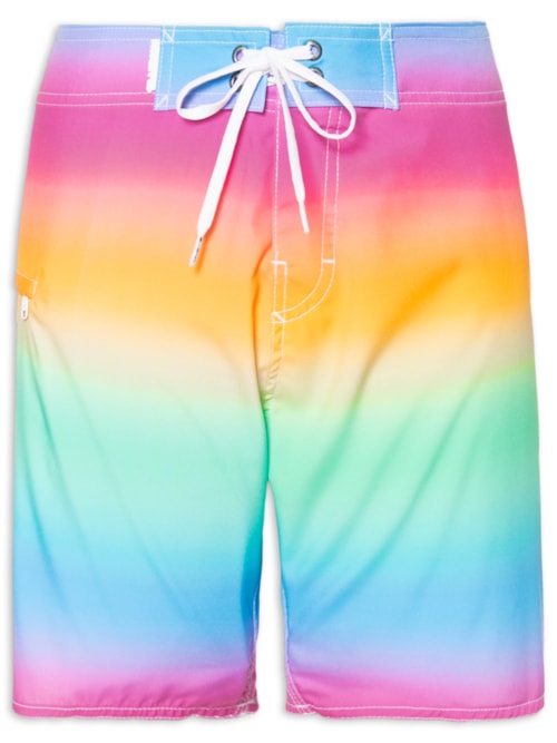 Bermuda Masculina Midi Pocket Degrade Mentos - Rosa