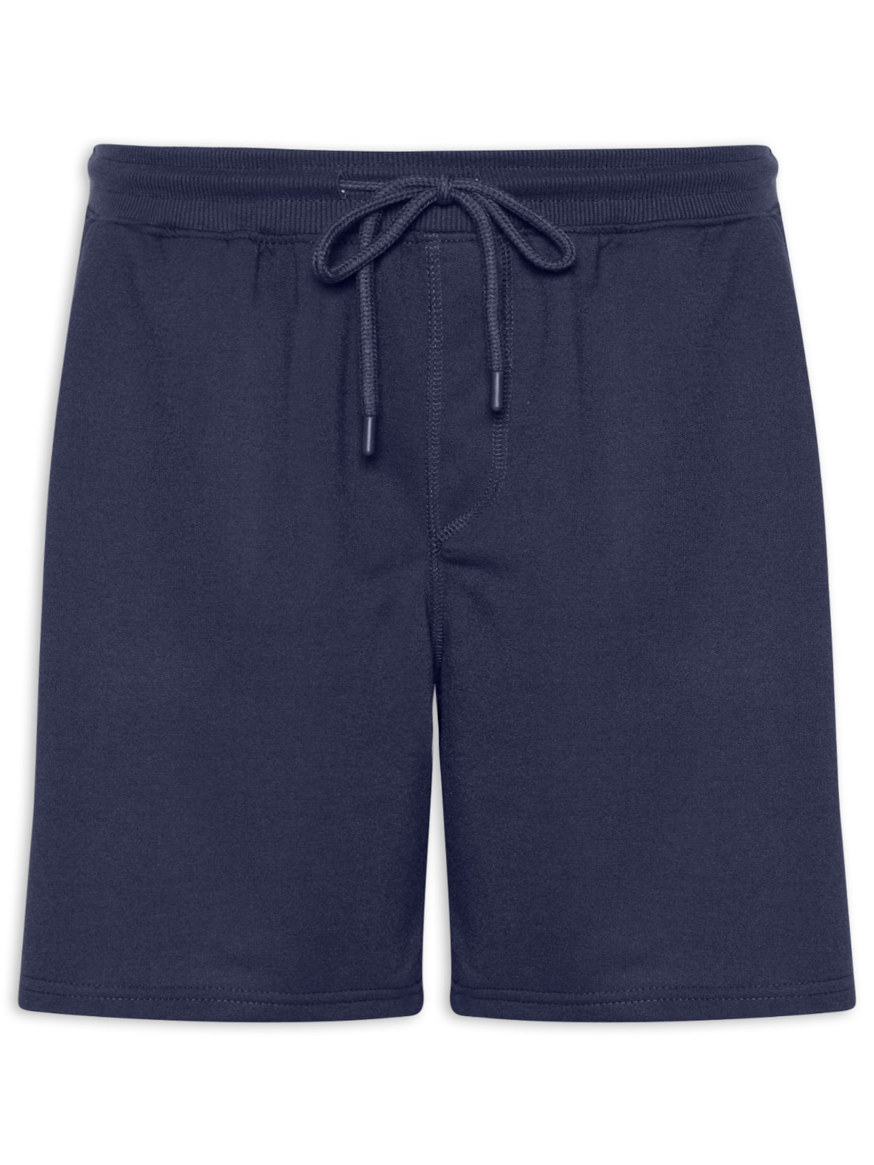 Bermuda Masculina Moletinho com Elástico – Azul Basiq Men