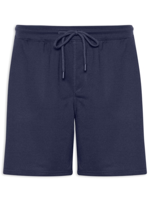 Bermuda Masculina Moletinho com Elástico – Azul