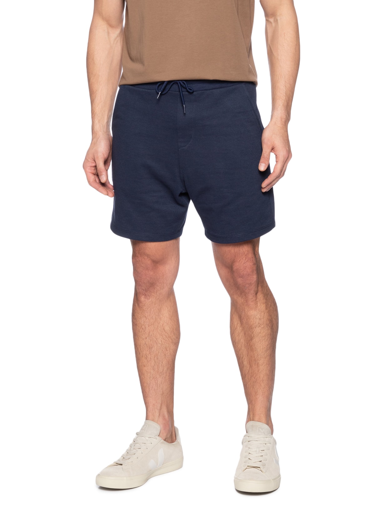 Bermuda Masculina Moletom Azul Basiq Men