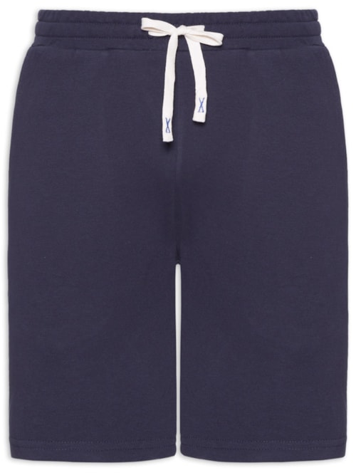 Bermuda Masculina Moletom - Azul