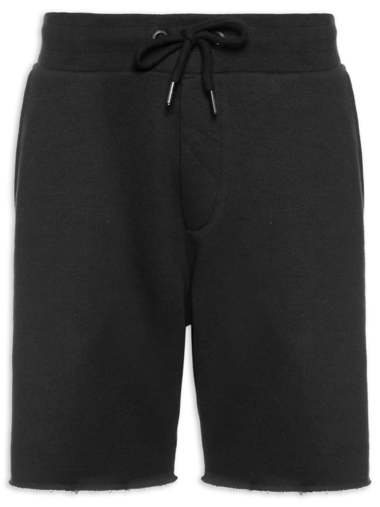 Bermuda Masculina Moletom Basico New - Preto