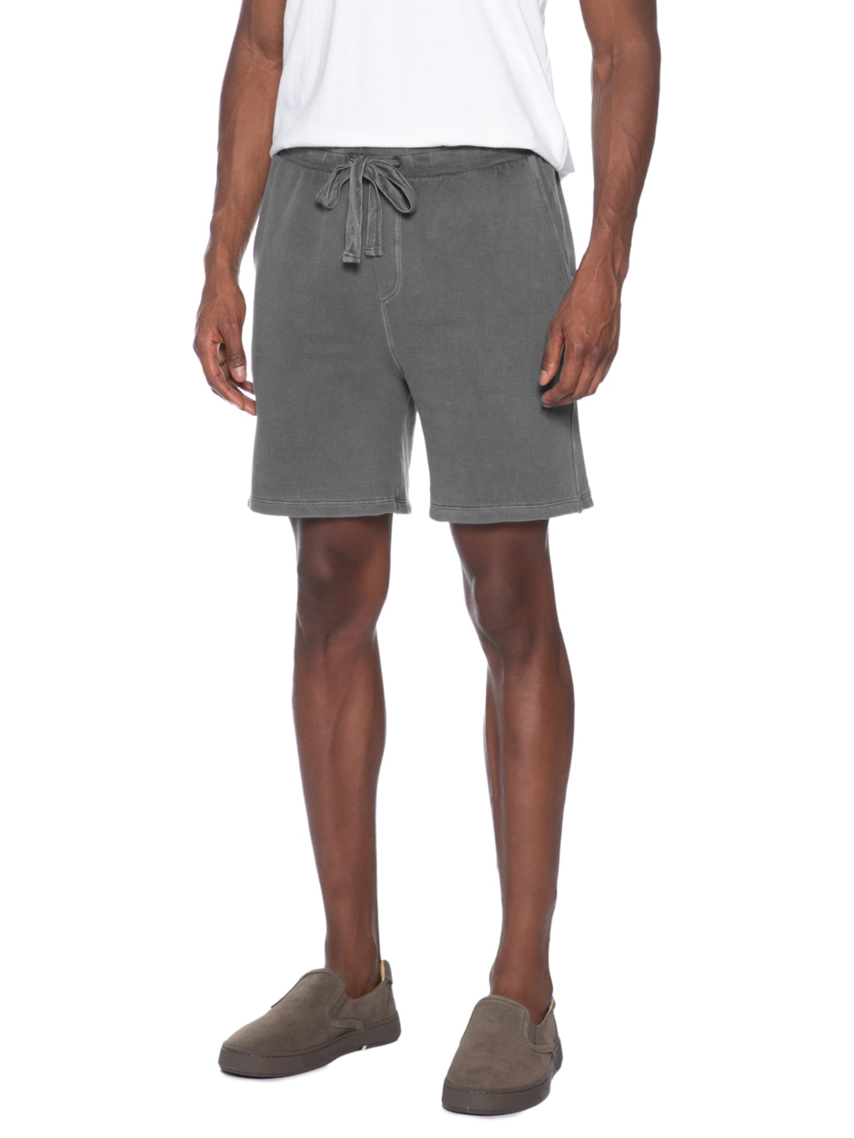 Bermuda Masculina Moletom Bruma Preto Austral