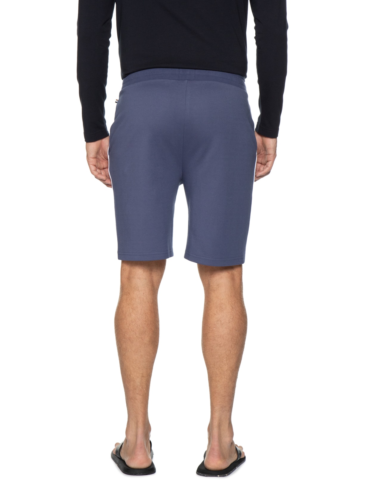 Bermuda Masculina Moletom com Bolsos Tracksuit Azul Boss