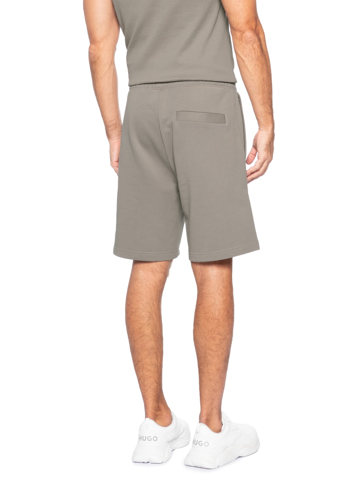Bermuda Masculina Moletom Darix Bege Hugo