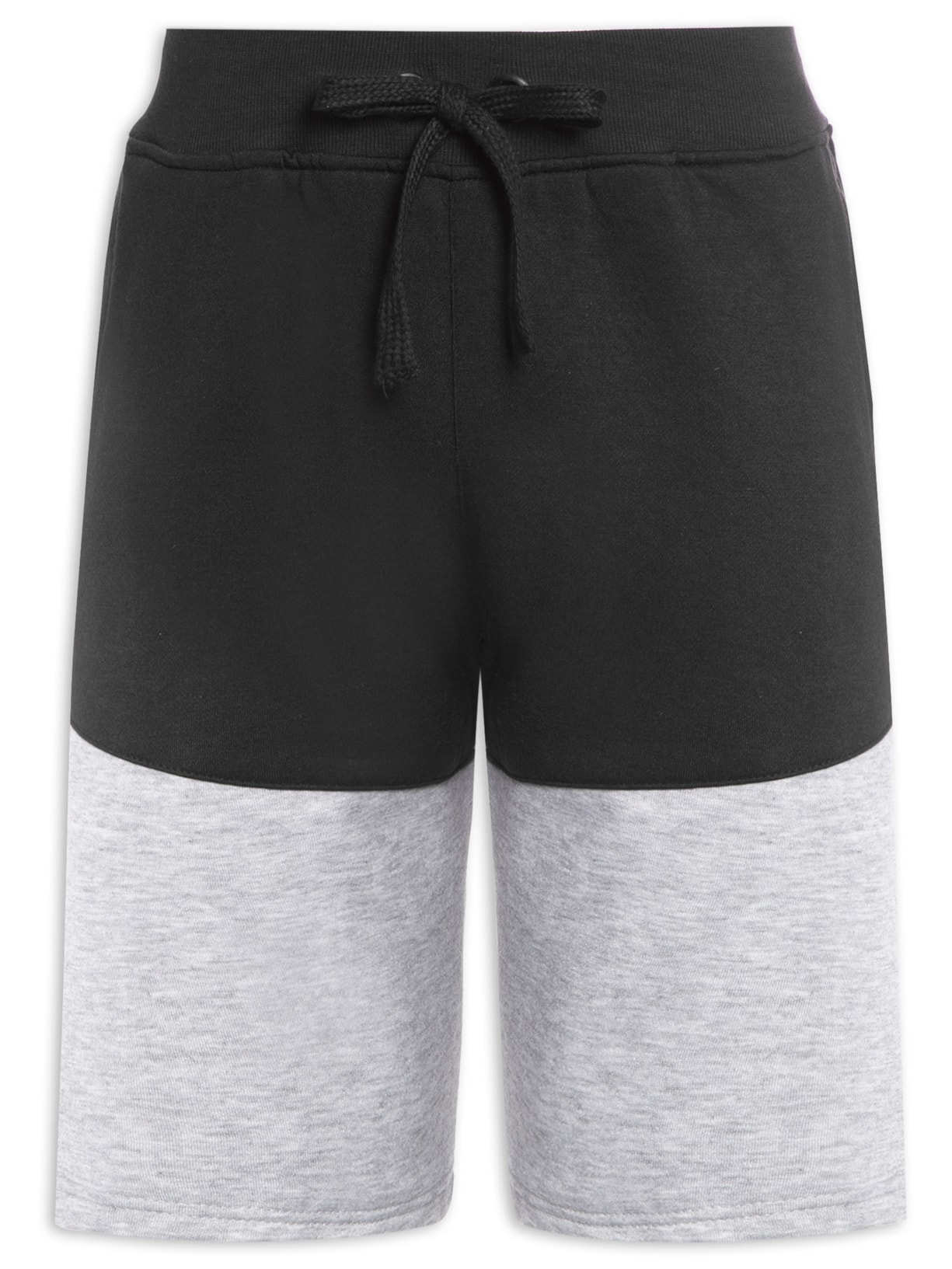 Bermuda Masculina Moletom Duo Color - Preto