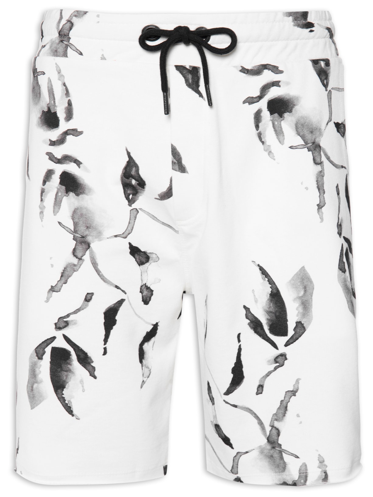 Bermuda Masculina Moletom Estampada Cerejeira - Off White