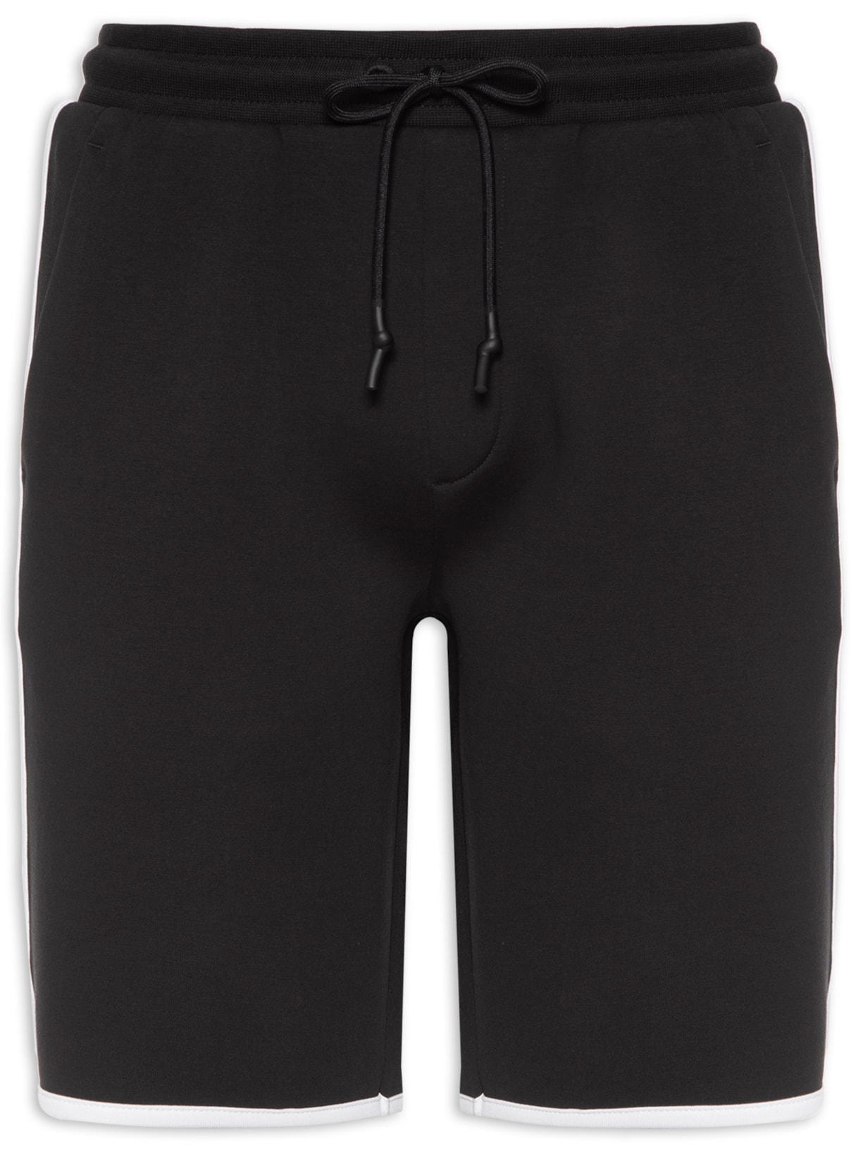 Bermuda Masculina Moletom Hover - Preto