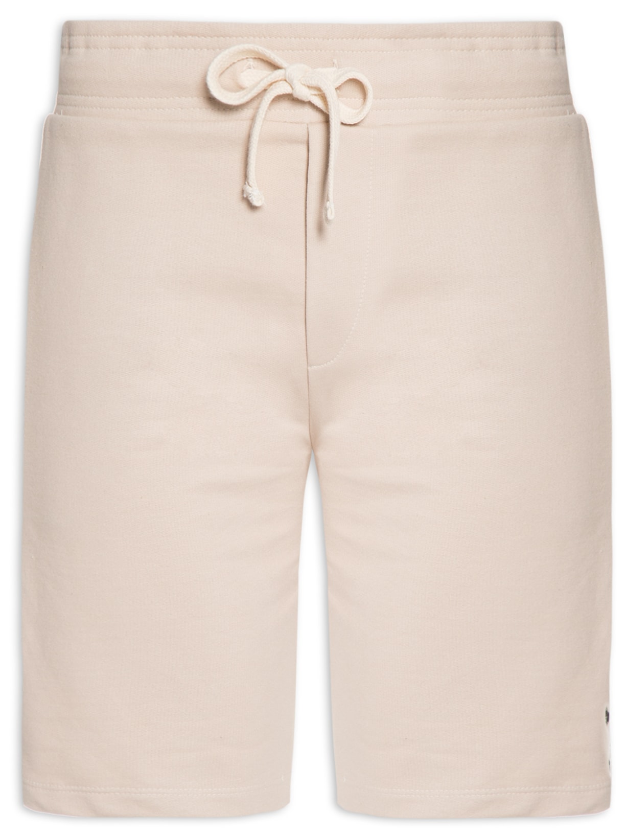 Bermuda Masculina Moletom Liso - Bege