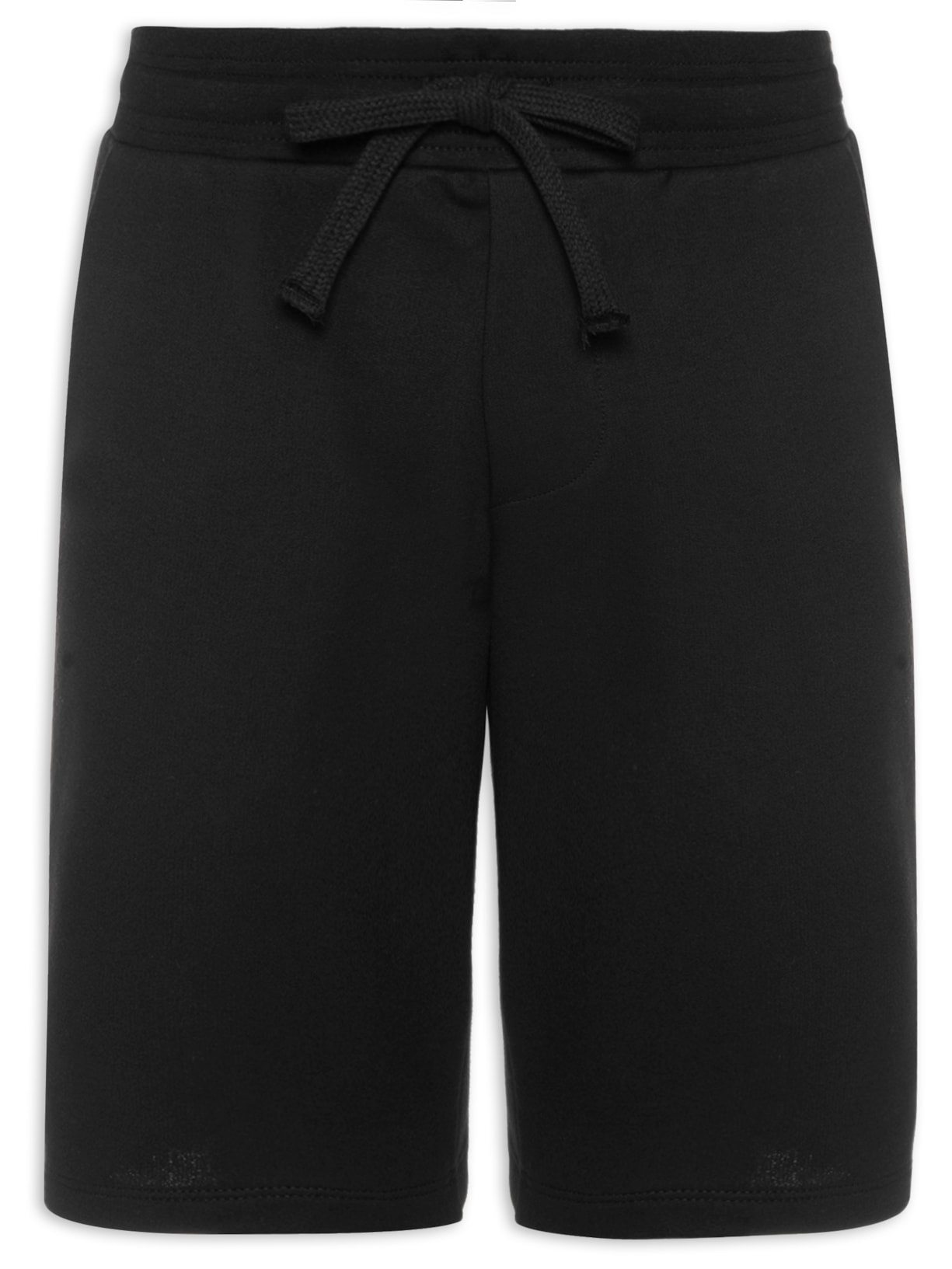 Bermuda Masculina Moletom Liso - Preto