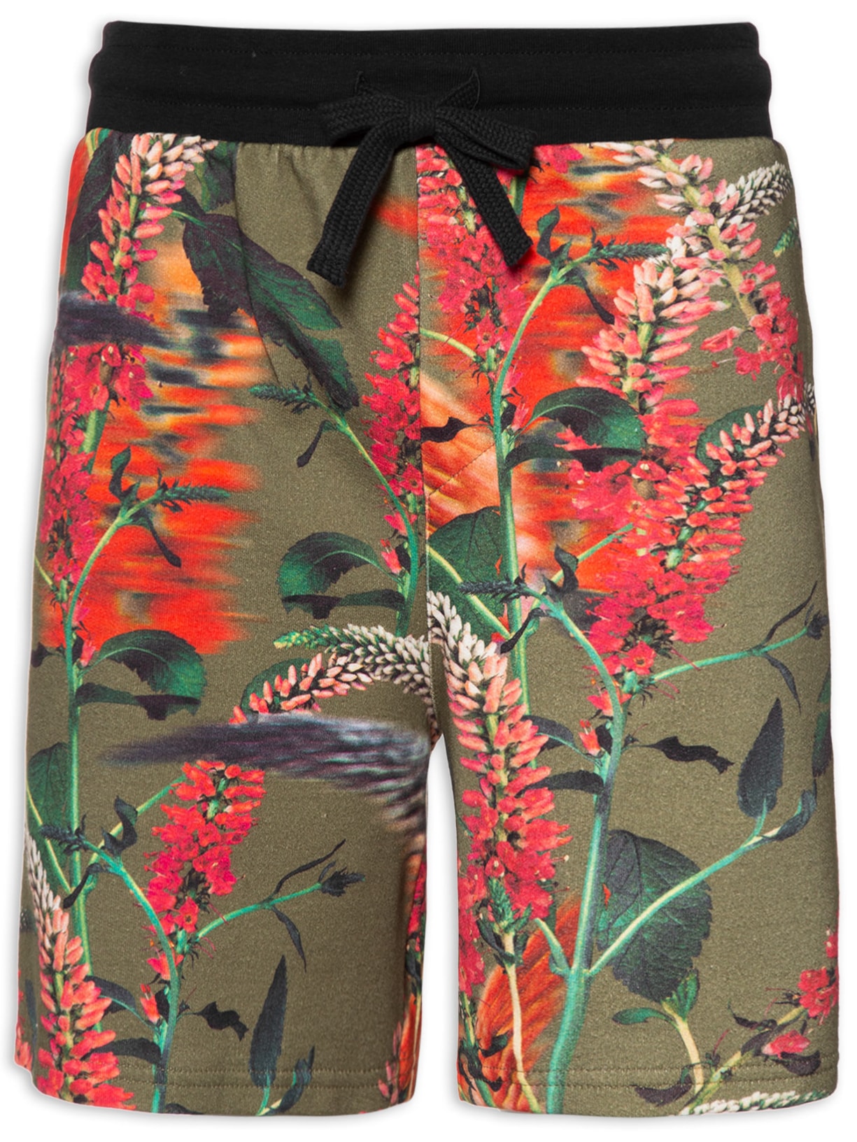 Bermuda Masculina Moletom Orquídea - Verde