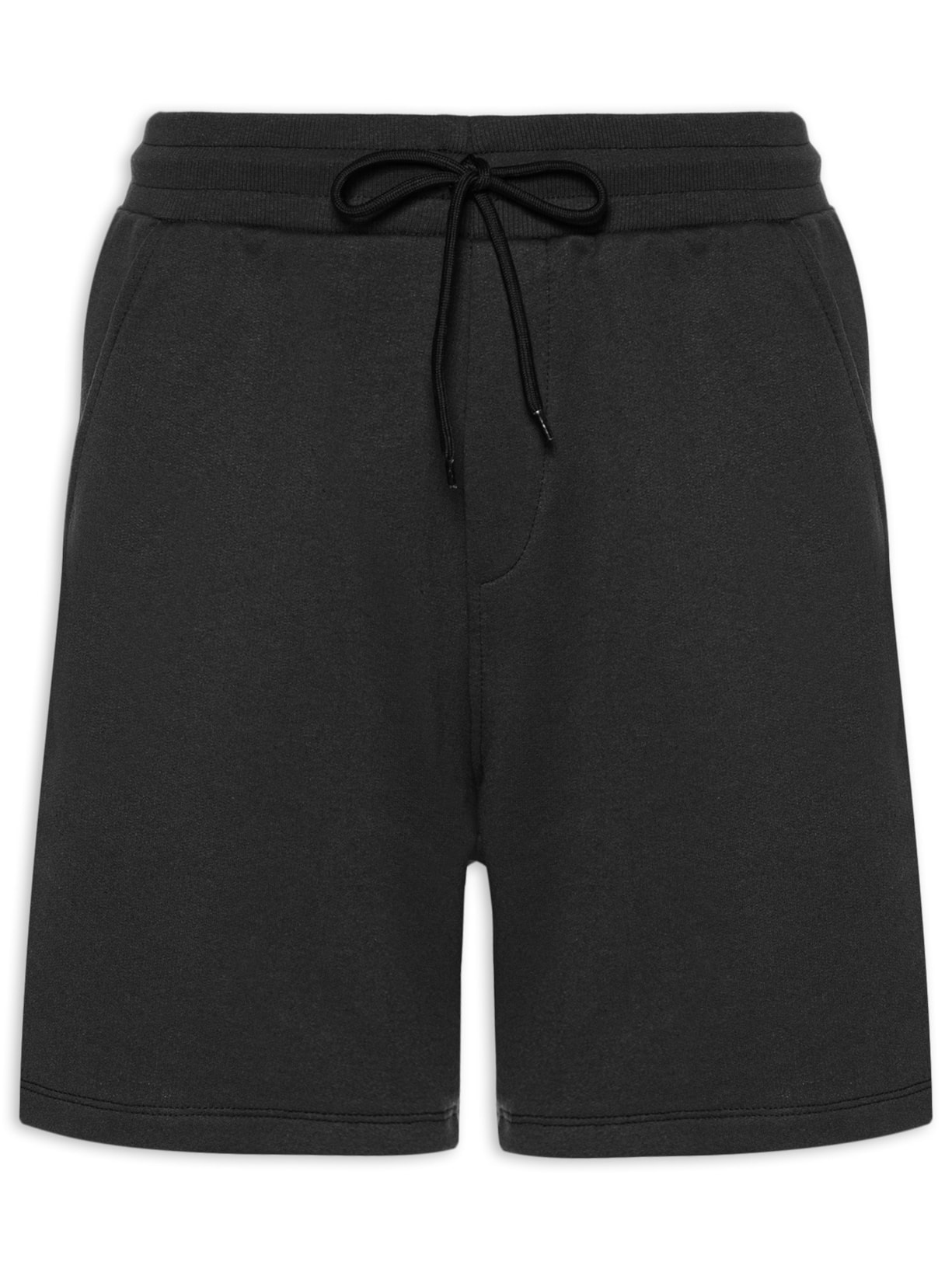 Bermuda Masculina Moletom - Preto