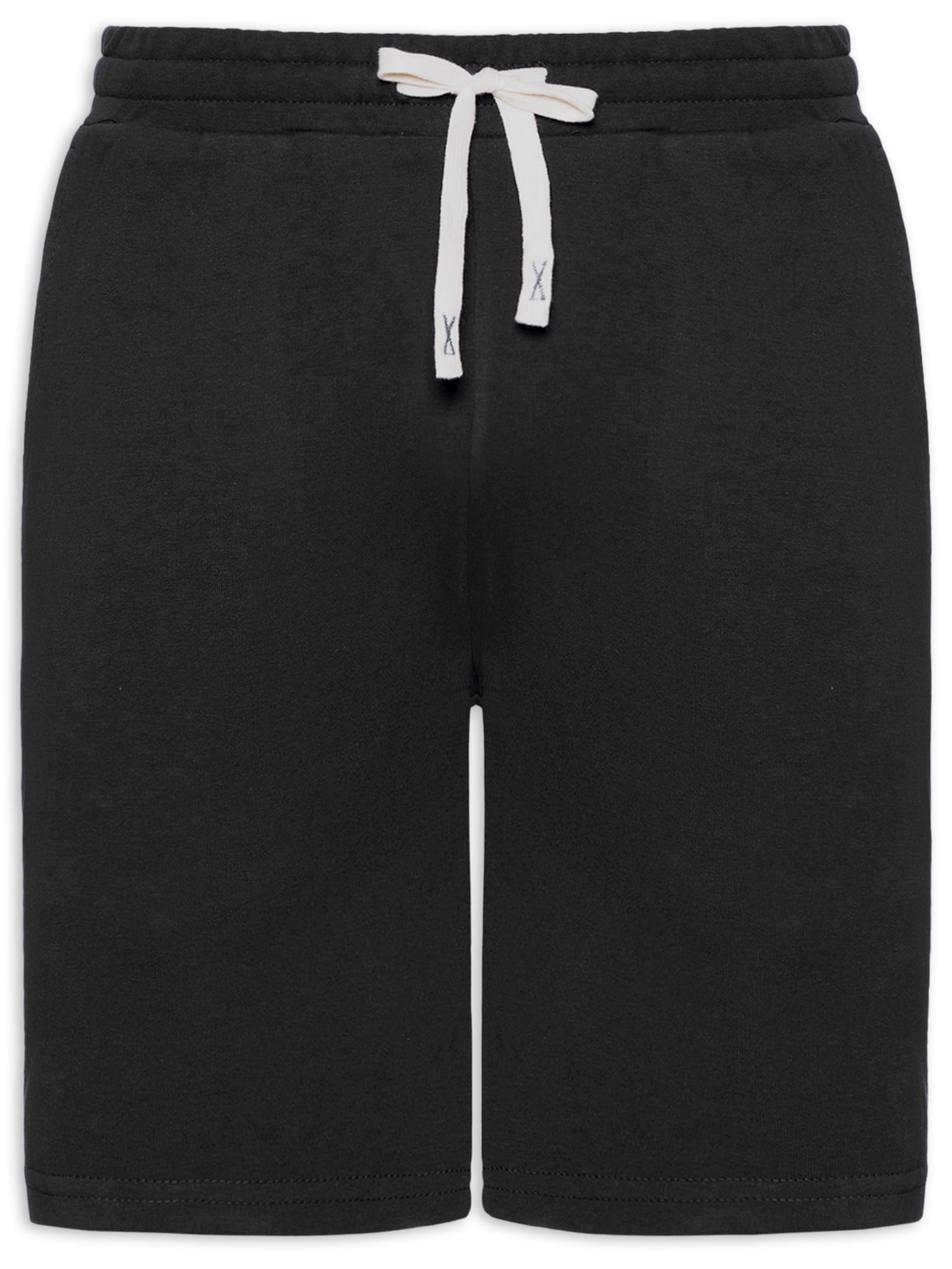 Bermuda Masculina Moletom - Preto