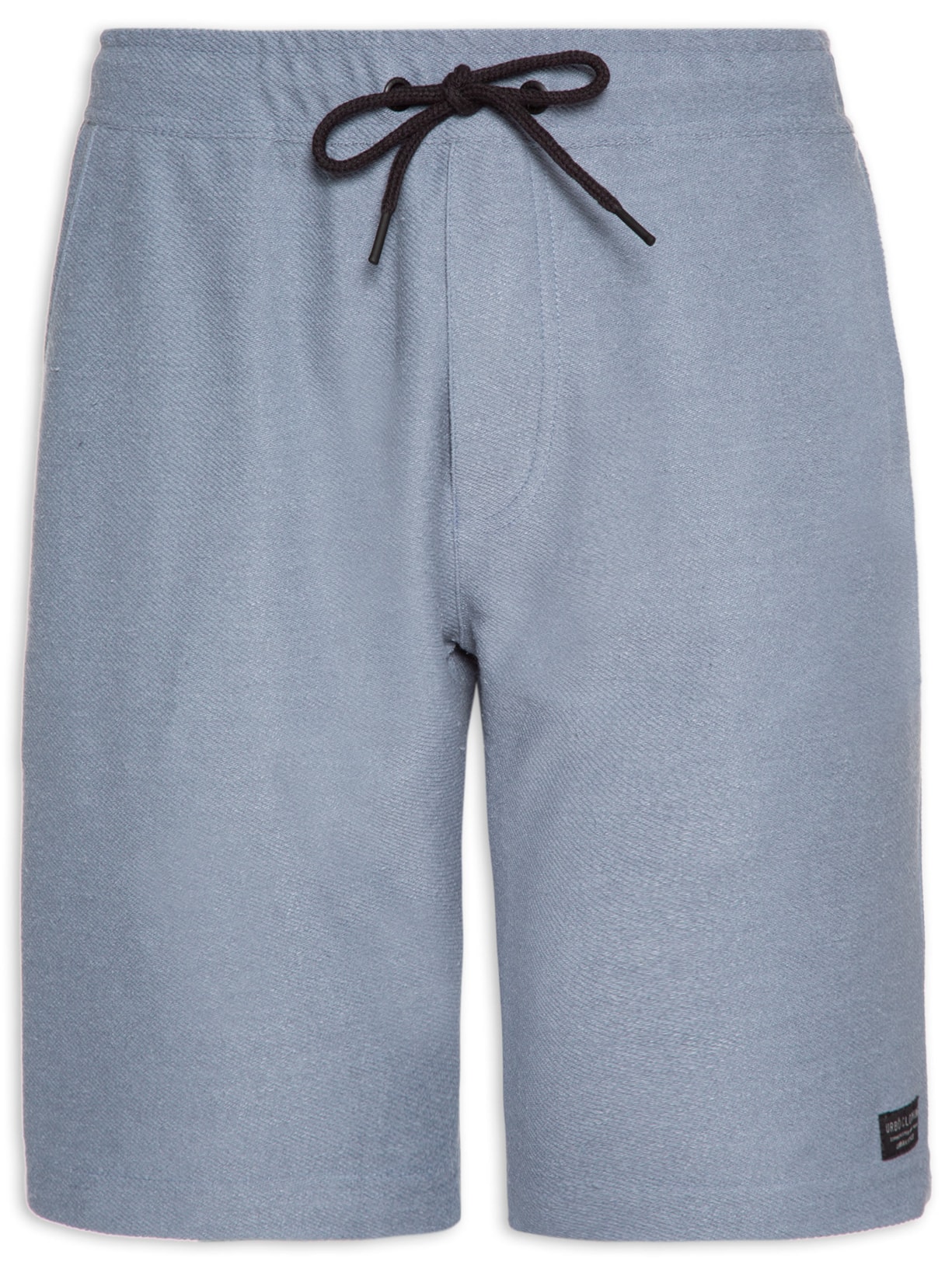 Bermuda Masculina Moletom Ringada - Azul