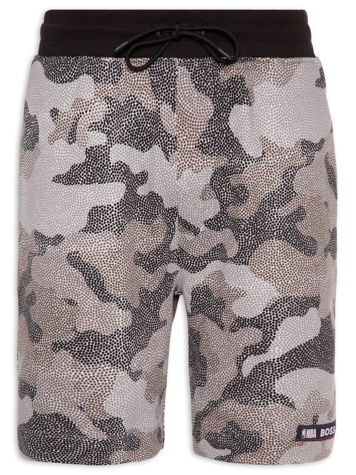 Bermuda Masculina Moletom Slam Camo Nba - Cinza