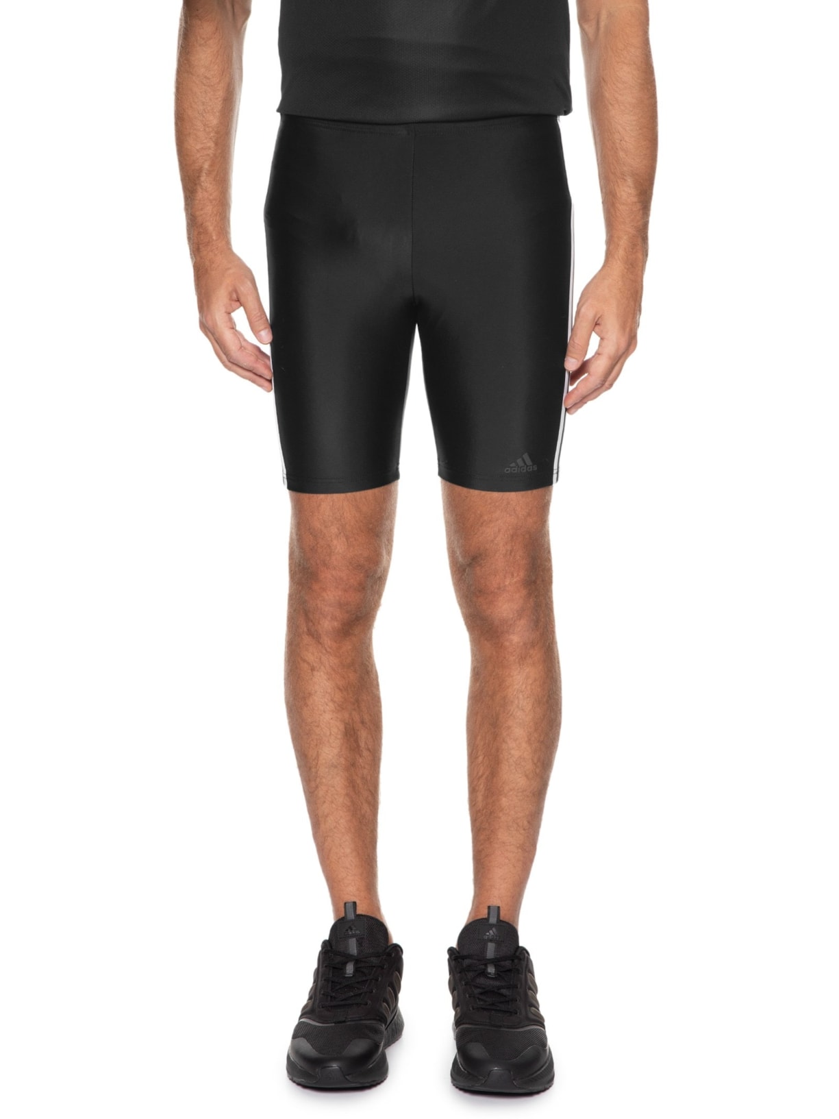 Bermuda Masculina Natação Jammer Fit 3 Listras Preto Adidas