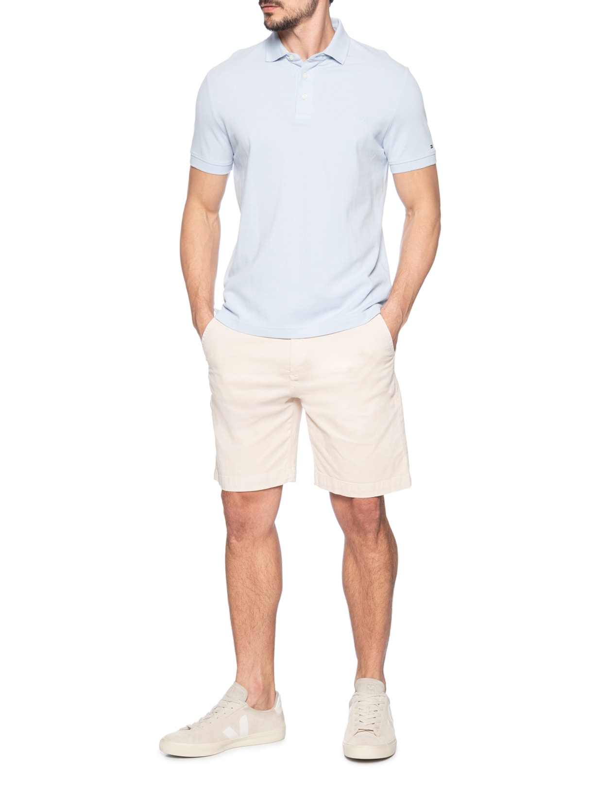 Bermuda Masculina New Chino Bege  Zapalla