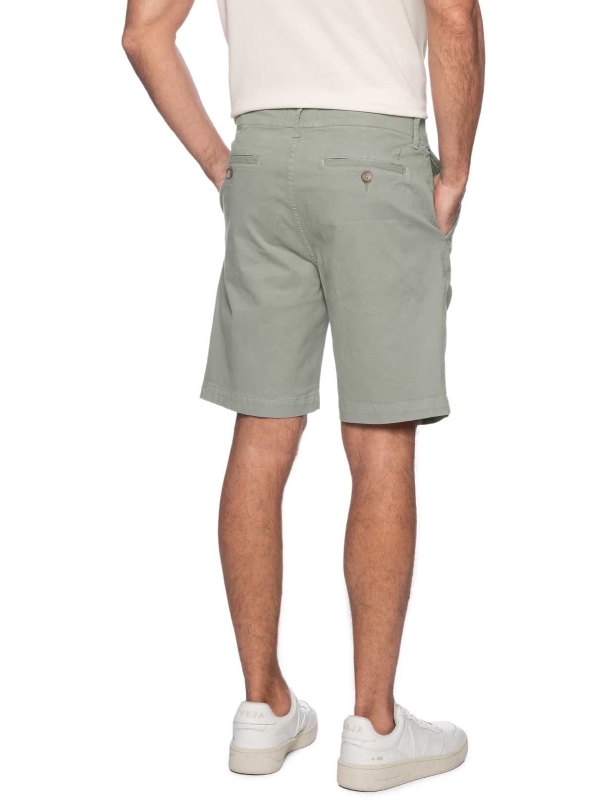 Bermuda Masculina New Chino Bege Zapalla