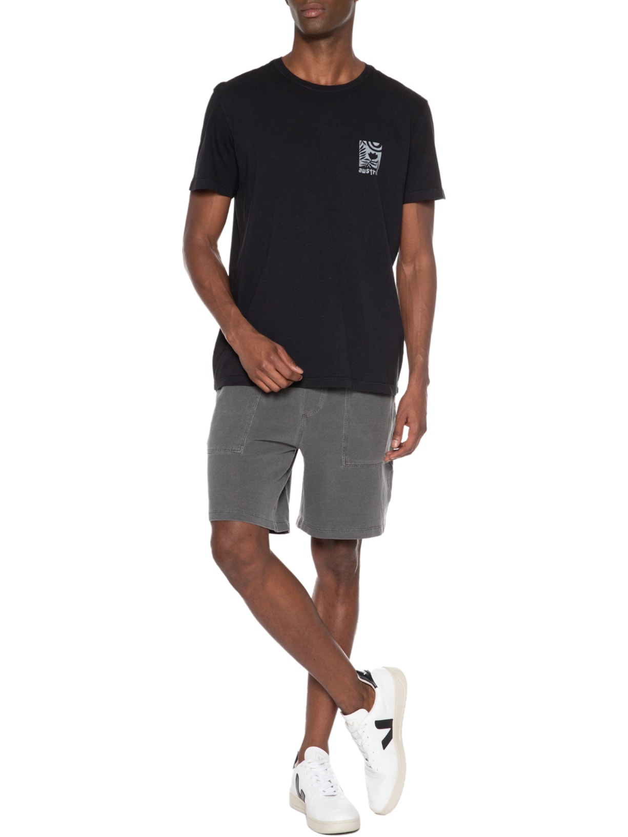 Bermuda Masculina Newcastle Cinza Austral