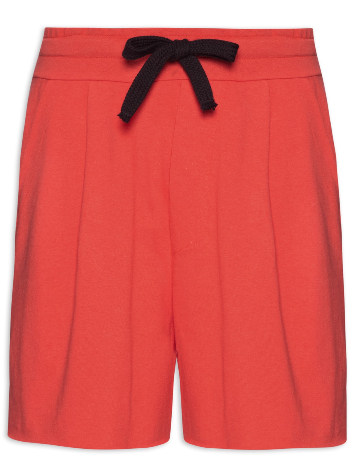 Bermuda Masculina Over Color Pleat - Vermelho