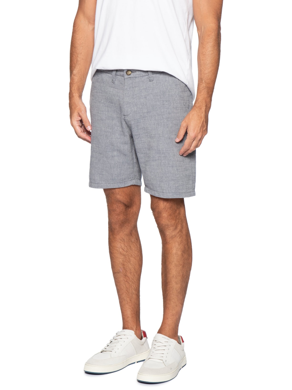 Bermuda Masculina Oxford Azul Pineapple