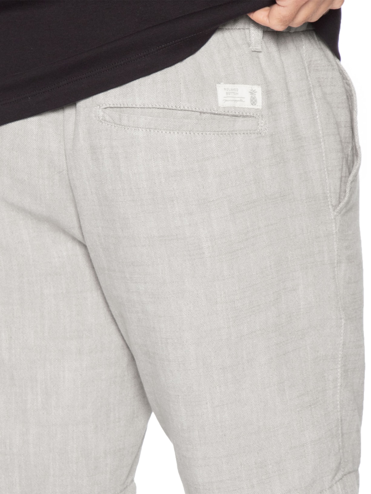 Bermuda Masculina Oxford Cinza Pineapple